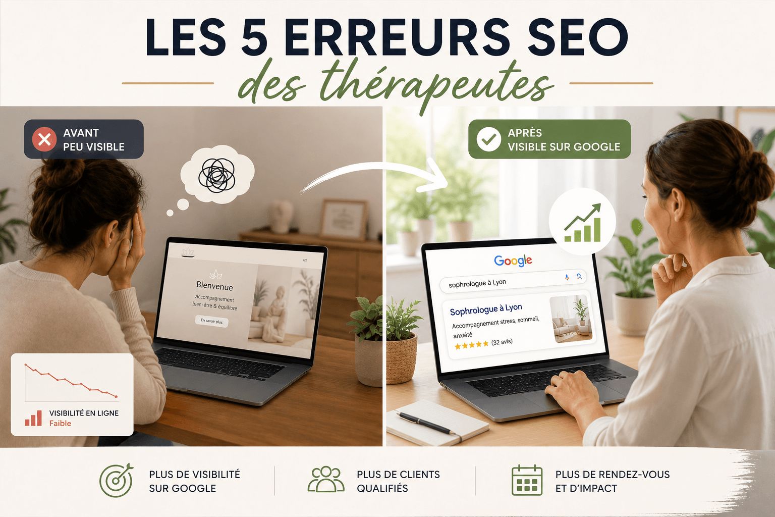 You are currently viewing Les 5 erreurs SEO les plus fréquentes chez les thérapeutes